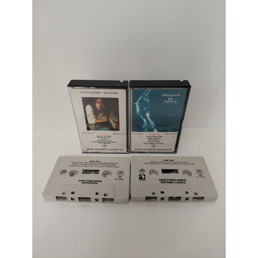Dan Fogelberg Cassette Tape Lot Souvenirs Nether Lands Epic Records Vintage Rock